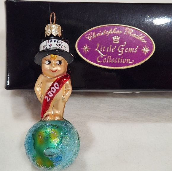 Christopher Radko Little Gem's Collection Millennium Munchkin Gem - Picture 1 of 7